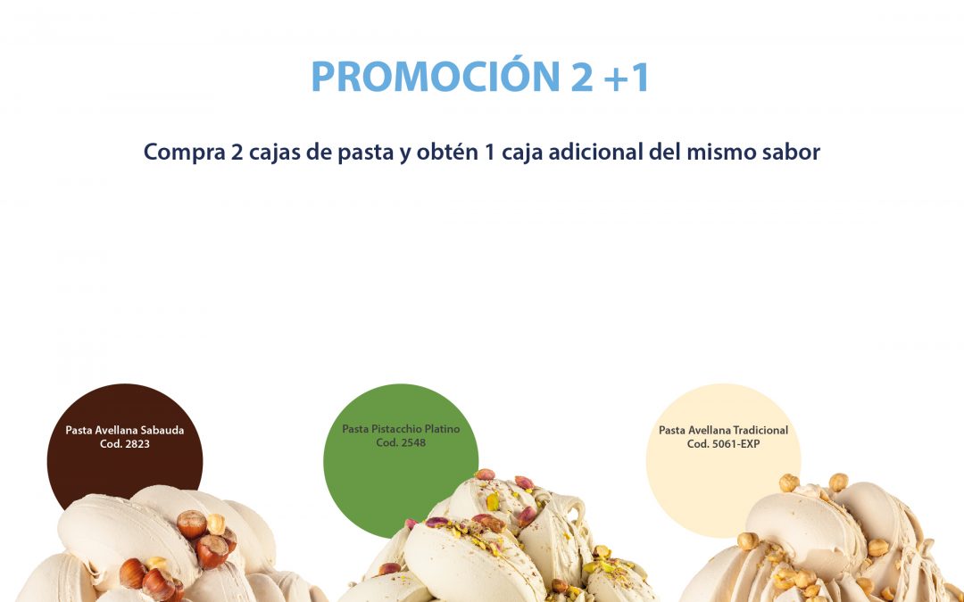 Promoción 2+1 pastas saborizantes para helado – Aromitalia